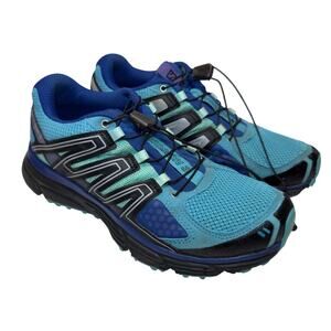 SALOMON WOMEN'S X-MISSION 3 Aquarius/Surf the Web/Black Blue Women’s US 7.5